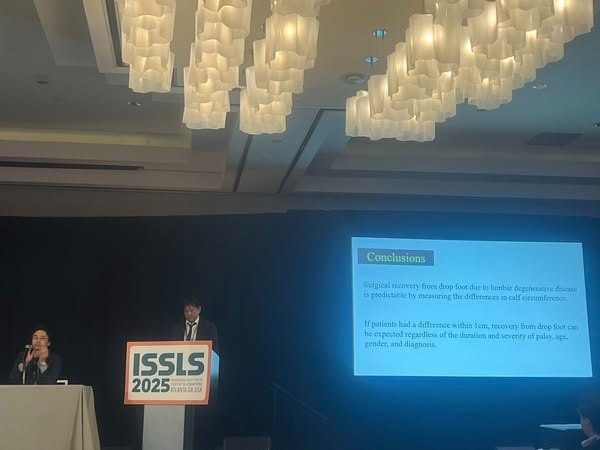 青野医師が国際腰椎研究学会発表されました